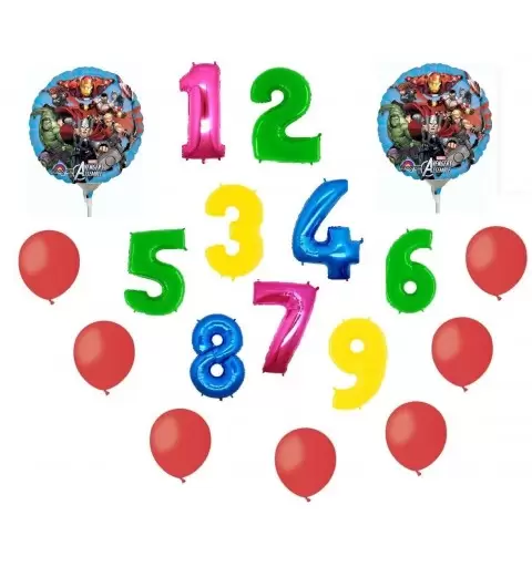 2 PALLONI FOIL PAW PATROL + 1 NUMERO MYLAR COLORATO + 100 PALLONCINI ROSSI A50 