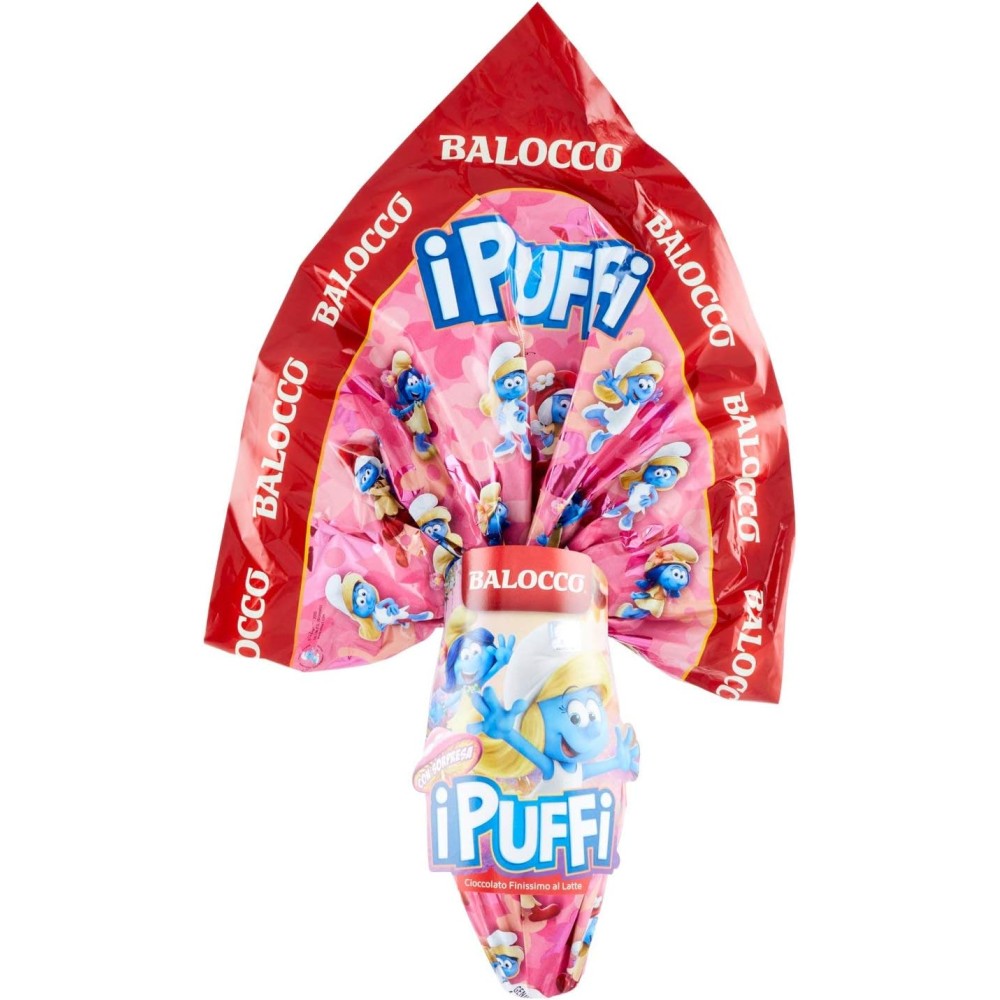 Uovo di Pasqua Puffi Cioccolato al latte 150 g+ tazza personalizzabile