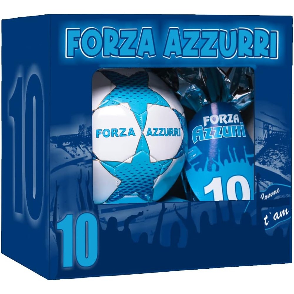 Uovo di Pasqua Napoli Con Pallone n5 Forza azzurri