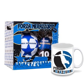 Uovo di Pasqua 150 g neroblu Con Pallone n.5 e tazza