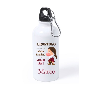 Borraccia in Alluminio Brontolo Personalizzabile