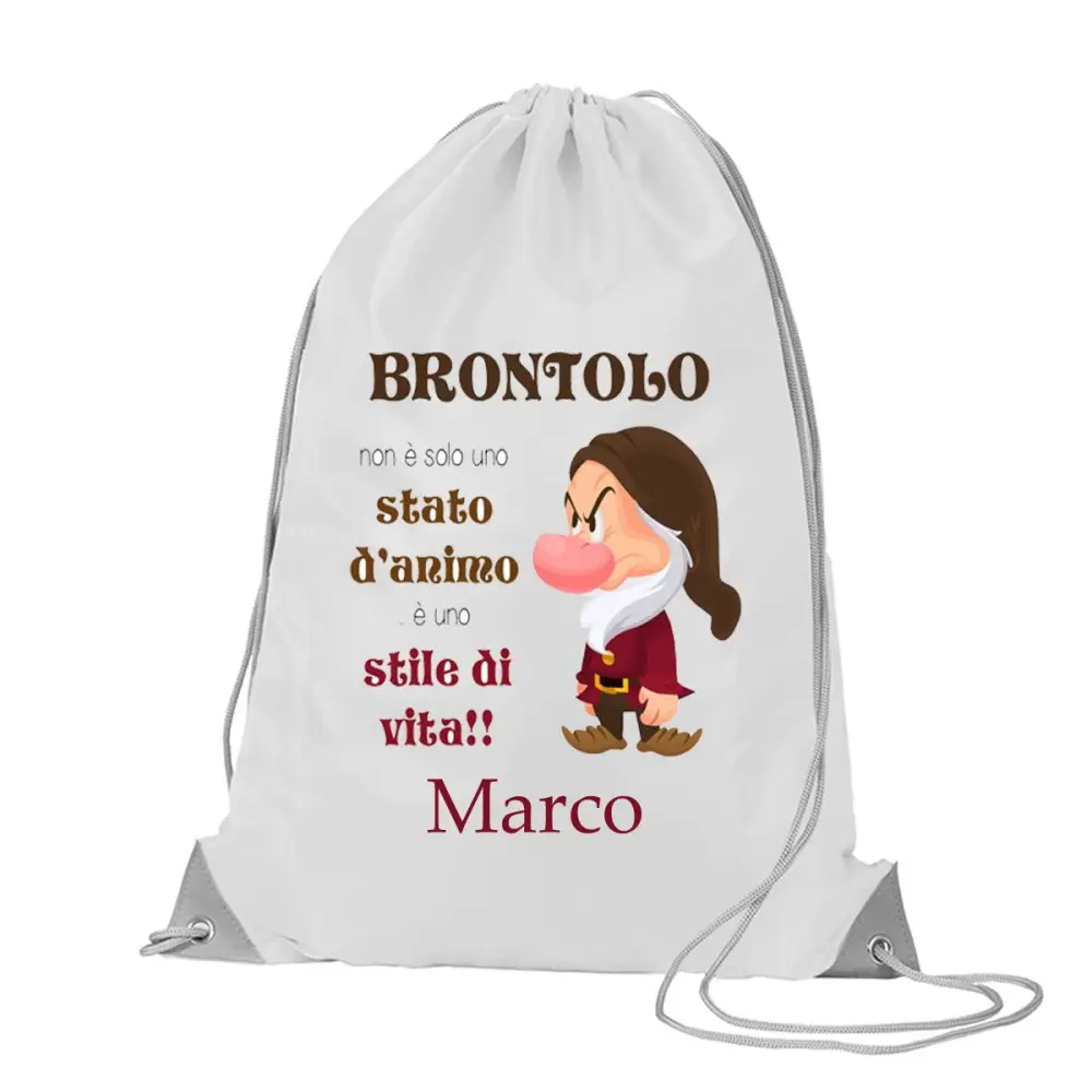 Sacca Zaino in nylon Brontolo - 5 pz