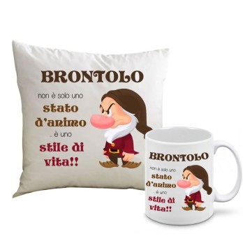 Cuscino + tazza Brontlo personalizzabili