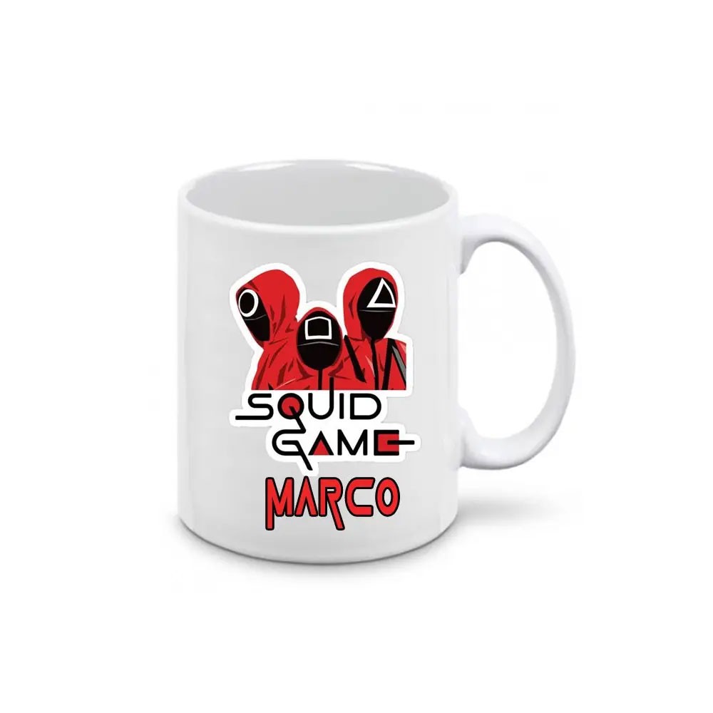 Set Uovo di Pasqua Squid Game con cuscino e tazza fai da te