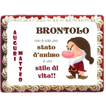 Cialda rettangolare Brontolo Personalizzabile