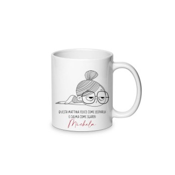 Kit caffè bicchieri , palette e zucchero + 2 tazzine personalizzabili