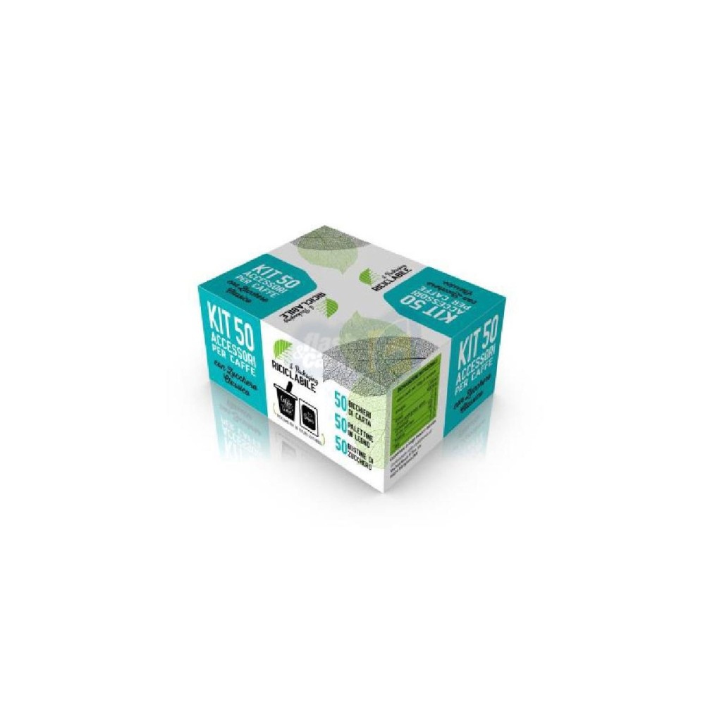 Kit caffè bicchieri , palette e zucchero + 2 tazzine personalizzabili