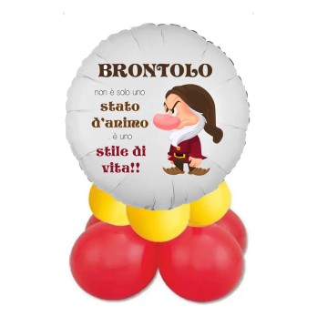 Centrotavola palloncini personalizzabile Brontolo