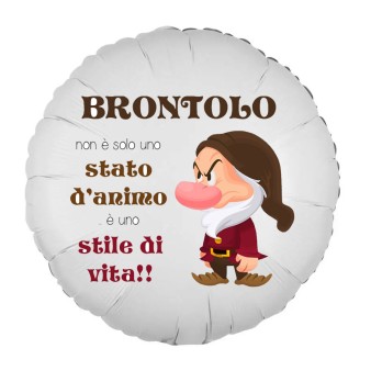 Centrotavola palloncini personalizzabile Brontolo