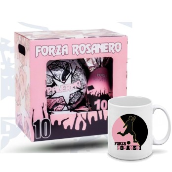 Uovo di Pasqua 150 g Palermo Rosa nero Con Pallone n.5 e tazza