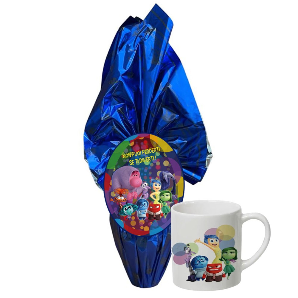 Uovo di Pasqua Inside out 2 con tazza personalizzabile