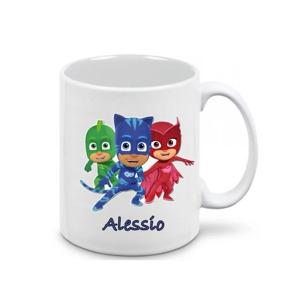 Uovo di Pasqua 150  gr super Pigiamini pj masks + tazza personalizzabile