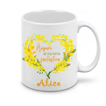 Tazza Festa della donna personalizzabile 8 marzo
