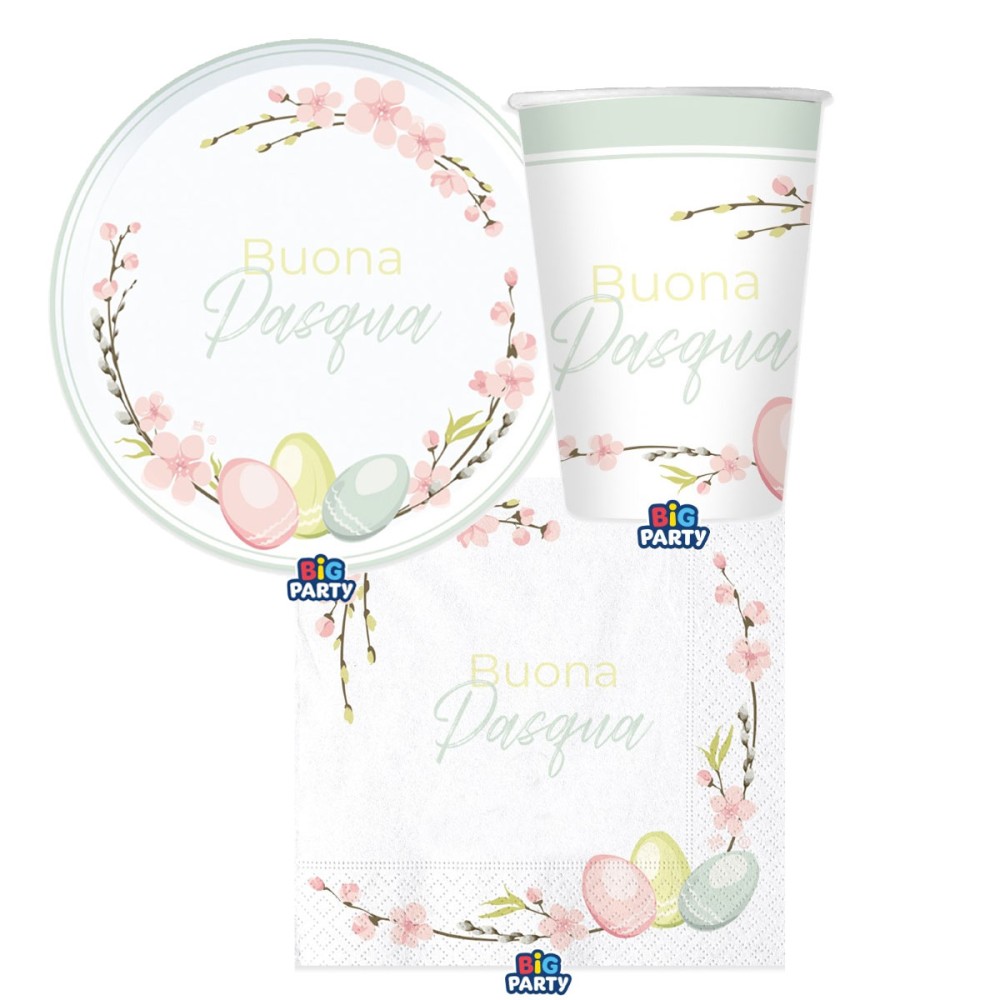 KIT N.2 BUONA PASQUA PER 12 PERSONE