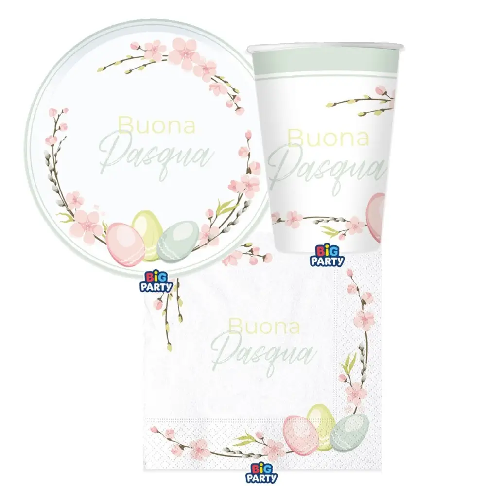 KIT N.2 BUONA PASQUA PER 12 PERSONE
