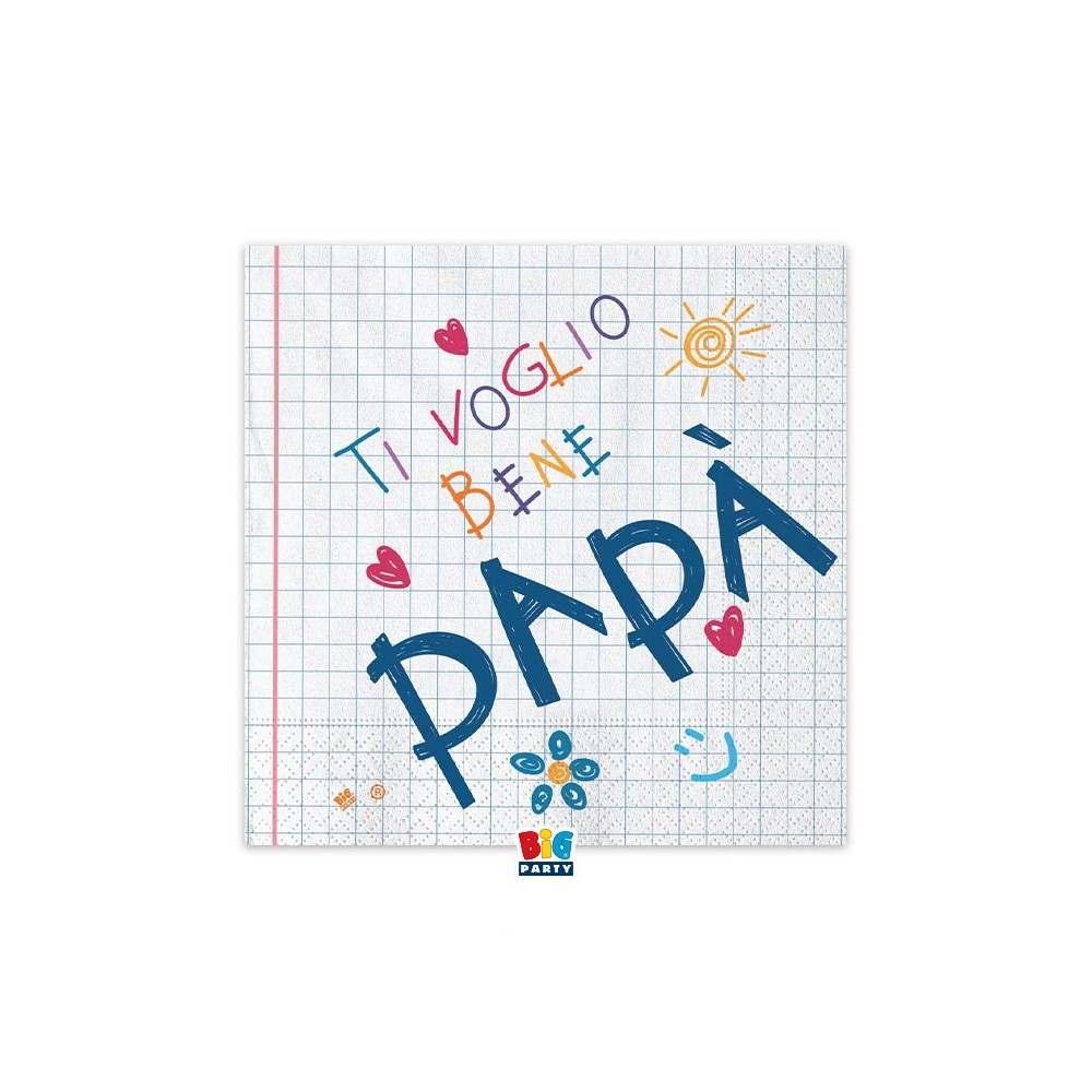SET FESTA DEL PAPÀ CON QUADRETTO DI AUGURI