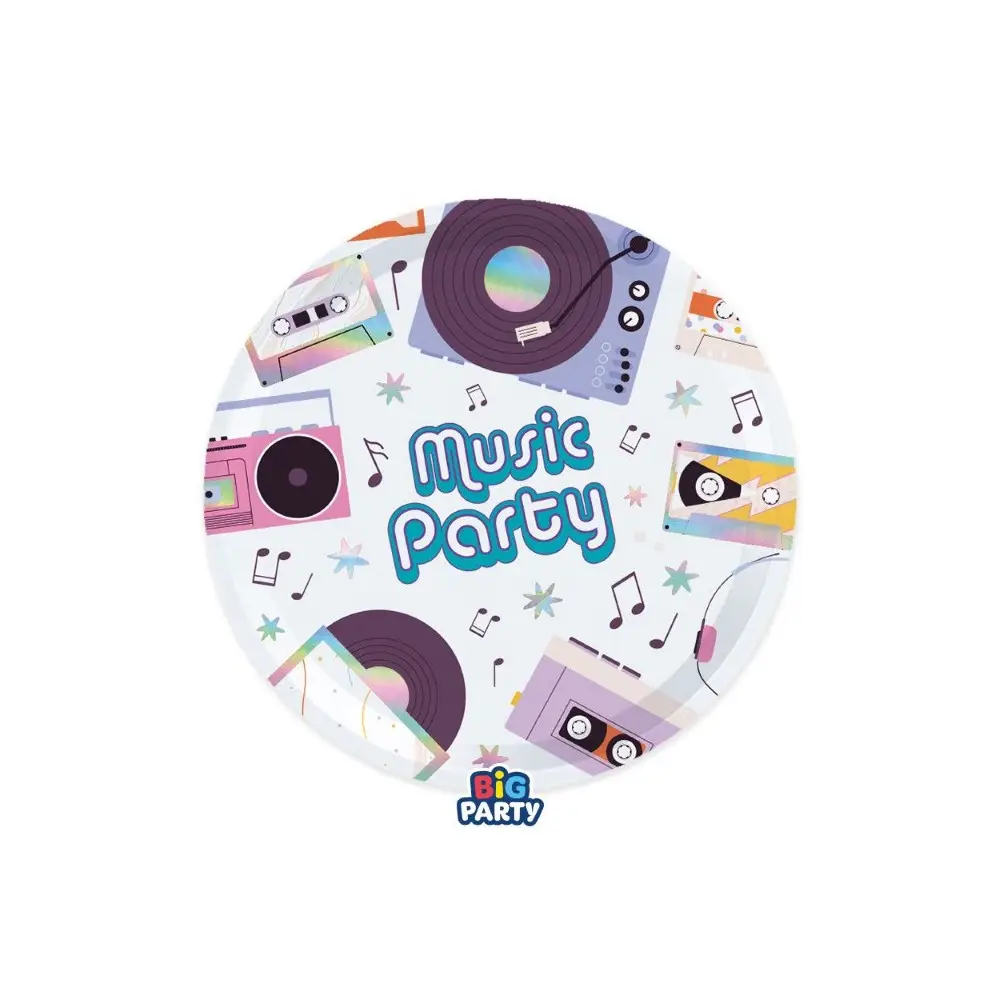 Piatti dessert Music Party - 6 pz
