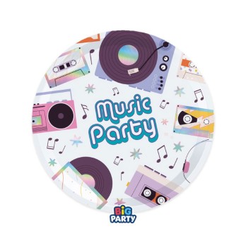 Piatti dessert Music Party - 6 pz