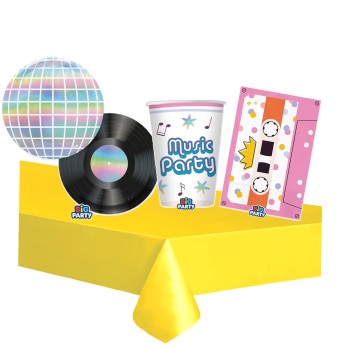 KIT N.16 MUSIC PARTY - COORDINATO TAVOLA