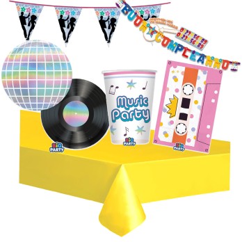 KIT N.17 MUSIC PARTY – ACCESSORI FESTA PER 40 INVITATI