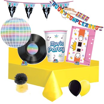 KIT N.30 MUSIC PARTY - COMPLEANNO TEMA MUSICA