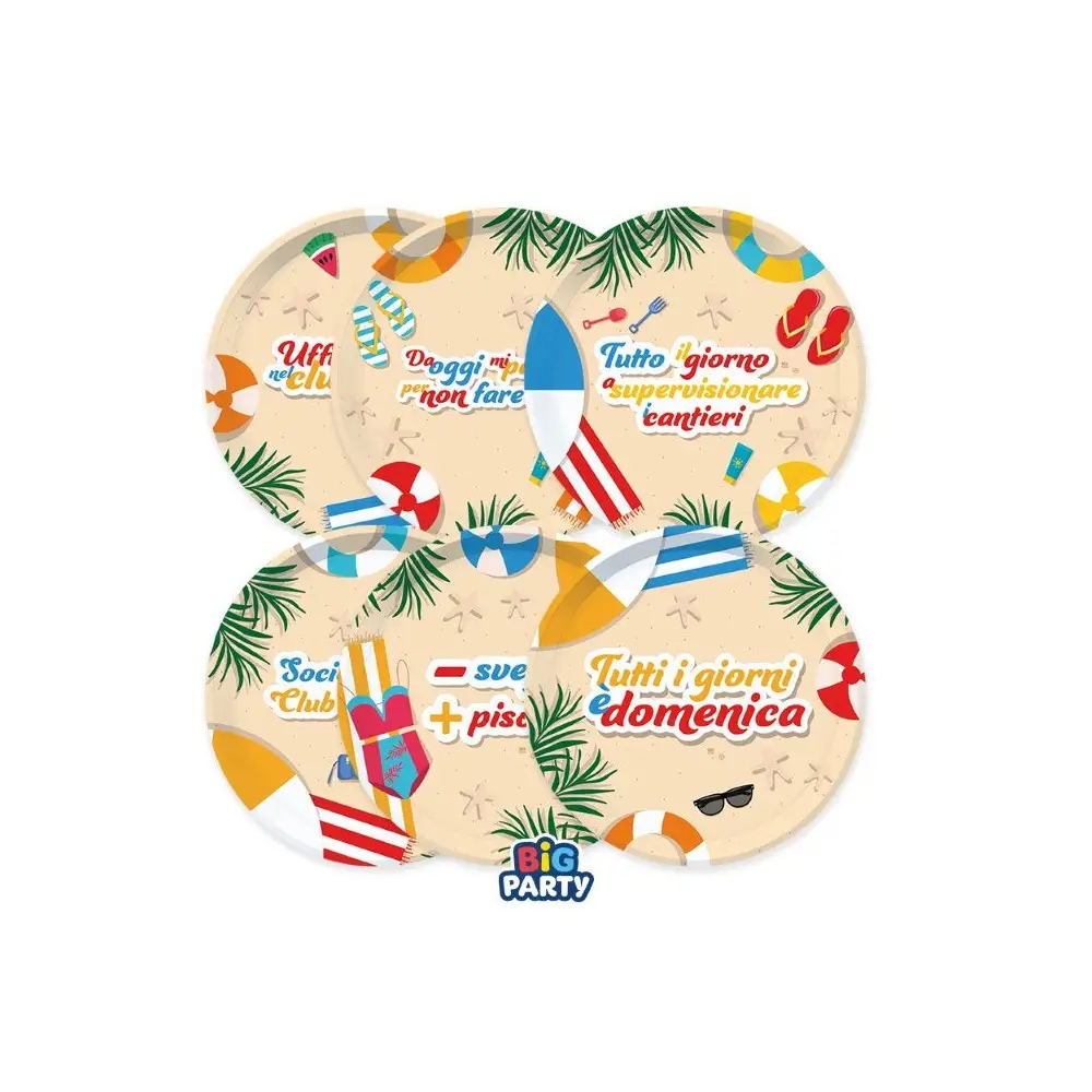 piatti dessert finalmente in pensione – 6 pz