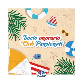 KIT N.2 FINALMENTE IN PENSIONE – COORDINATO FESTA PER 12