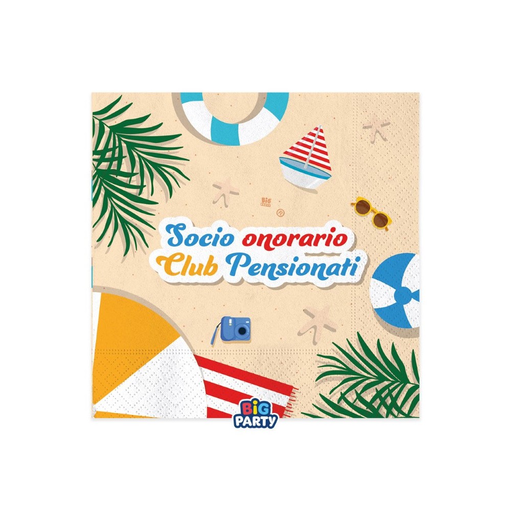 KIT N.49 FINALMENTE IN PENSIONE – SET FESTA PER 6