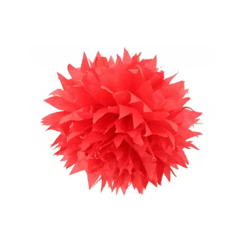 KIT N 35 COORDINATO TAVOLA FESTA PARTY MONOCOLORE ROSSO CON FLUFFY 