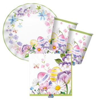 Kit N.2 Floral Easter pasqua per 12 Persone