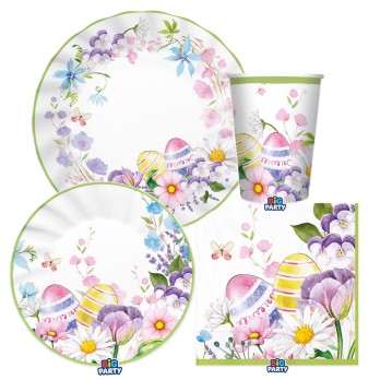 Kit N.47 Floral Easter pasqua per 6 Persone