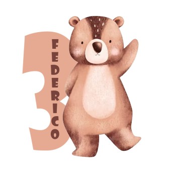 Sagoma in polistirolo Animaletti del Bosco personalizzabile - 60 cm