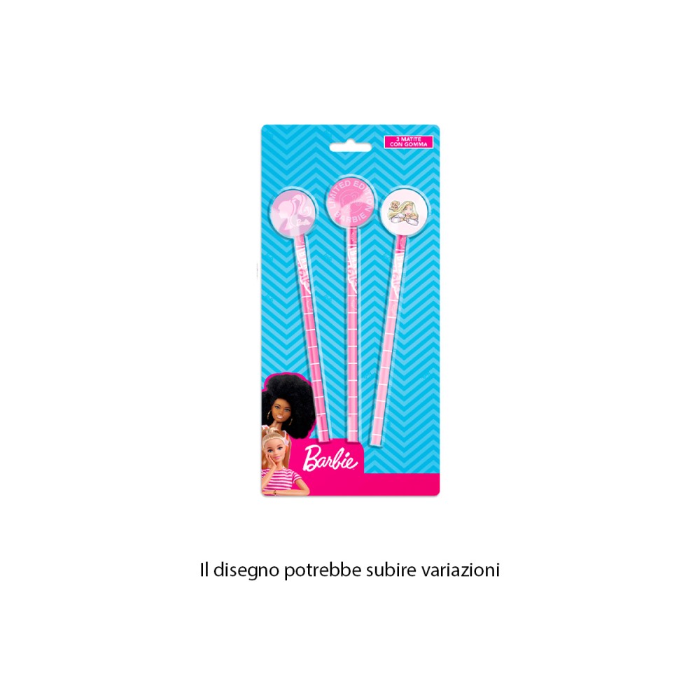 MATITA BARBIE CON GOMMA SAGOMATA