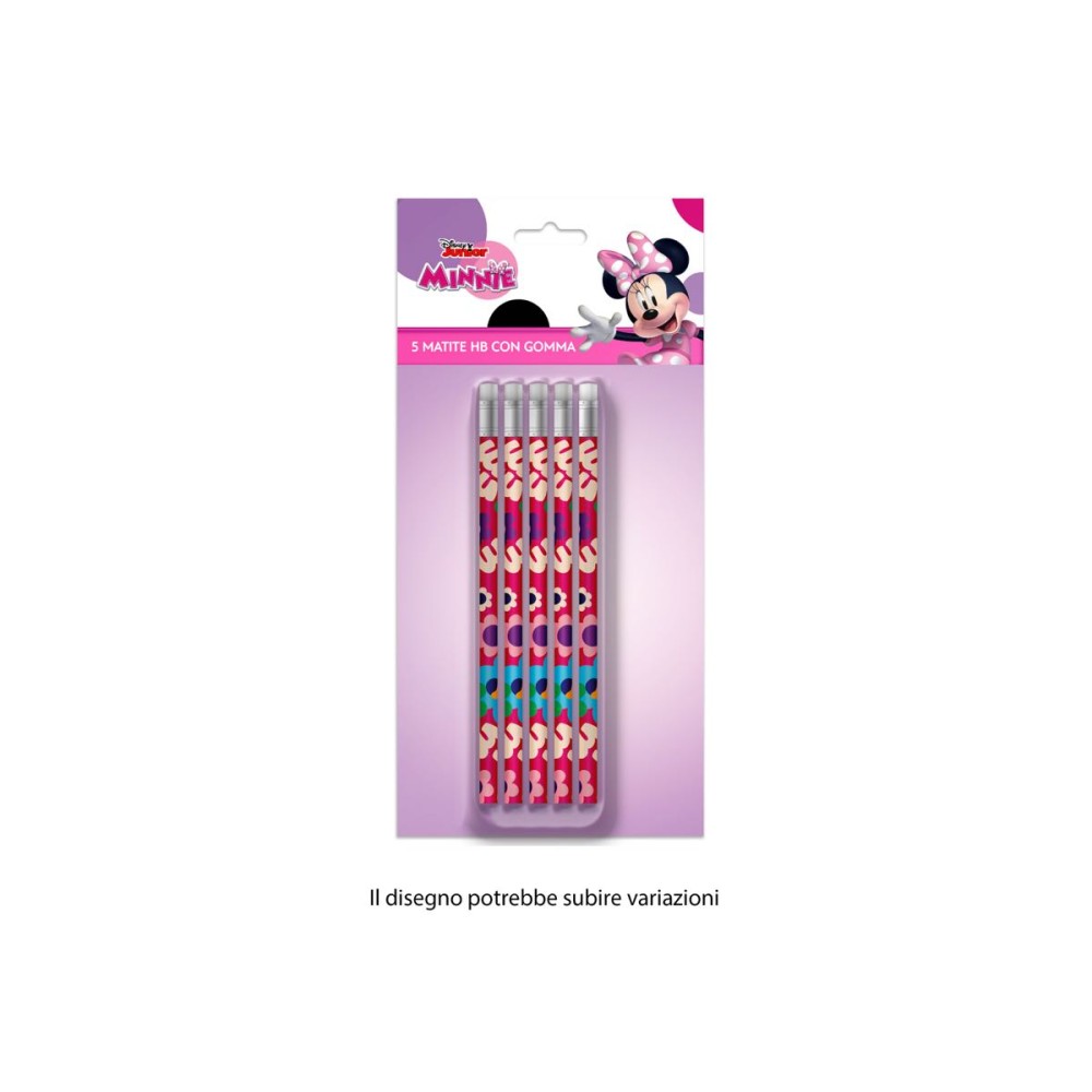 MATITE MINNIE CON GOMMINA - 5 PZ
