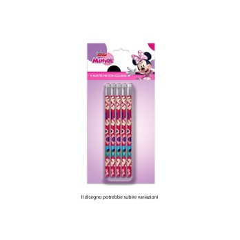MATITE MINNIE CON GOMMINA - 5 PZ