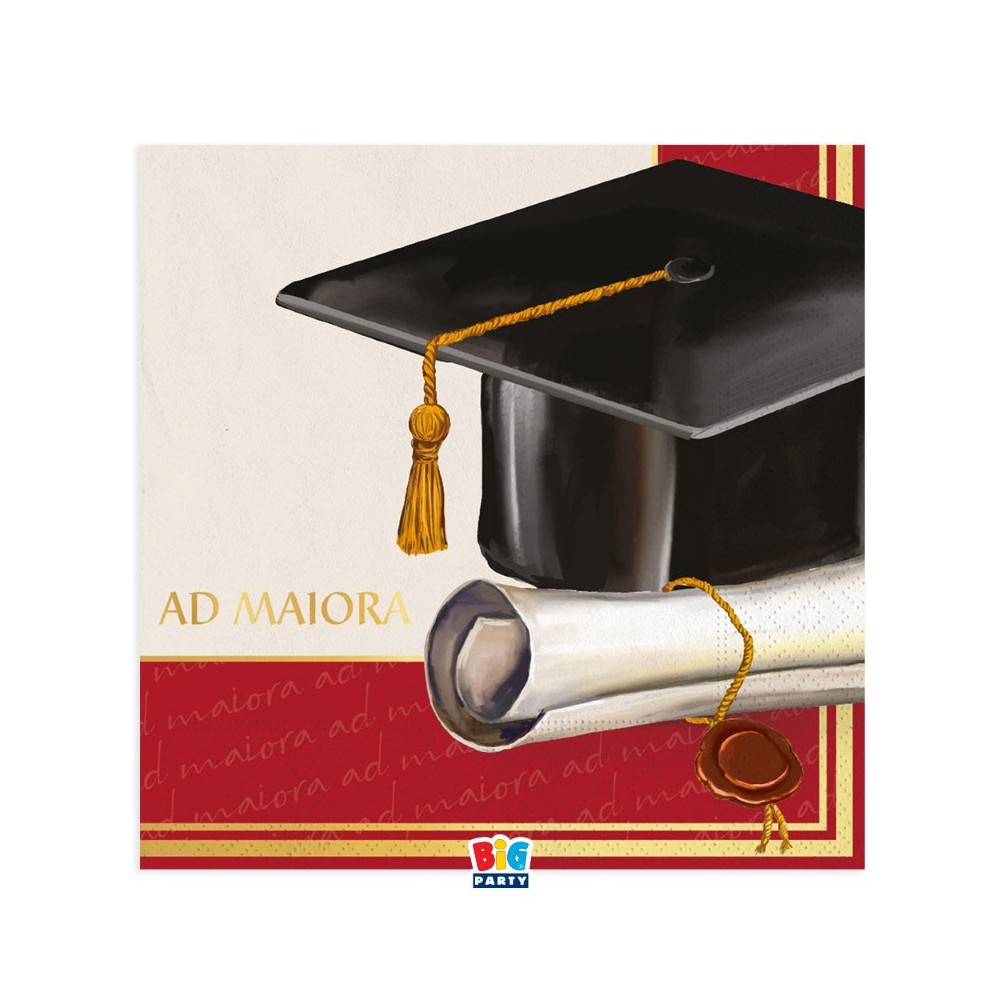 16 Tovaglioli 33 x 33 cm Laurea Ad Maiora 76172