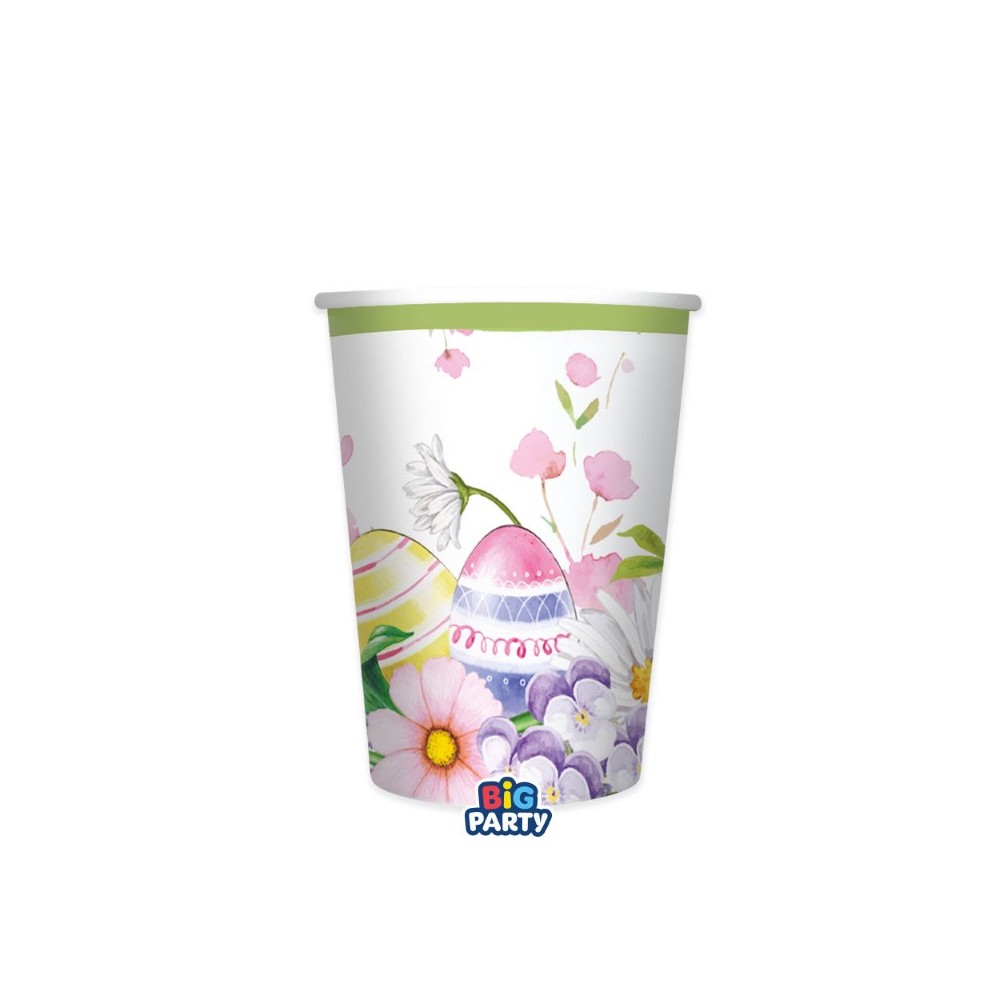 6 Bicchieri 250 cc Floral Easter 76778