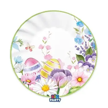 6 Piatti dessert Ø 20 cm Floral Easter 76777