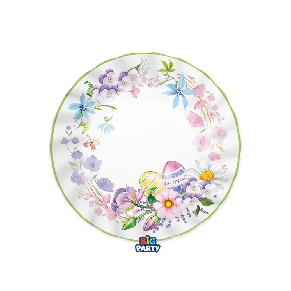 6 Piatti Ø 25 cm Floral Easter 76776