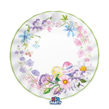 6 Piatti Ø 25 cm Floral Easter 76776