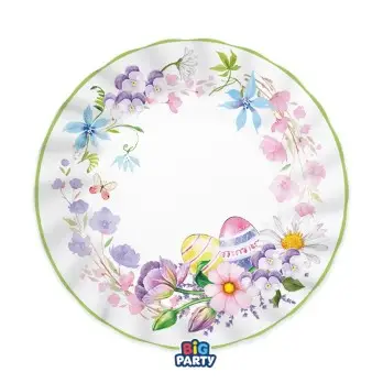 6 Piatti Ø 25 cm Floral Easter 76776