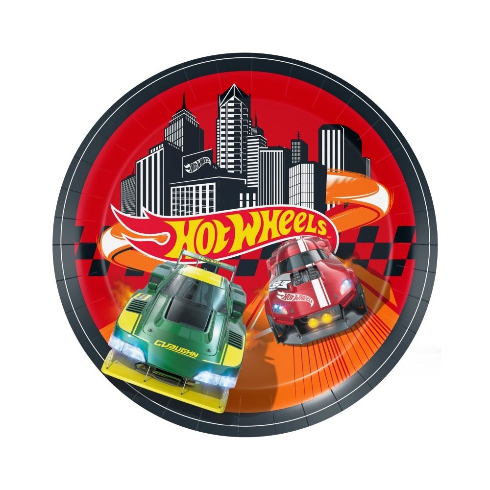 8 Piatti Ø 23 cm Hot Wheels 810287