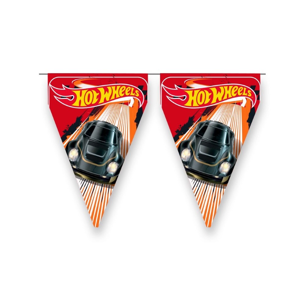 Festone Bandierina in carta 3 mt Hot Wheels 810298