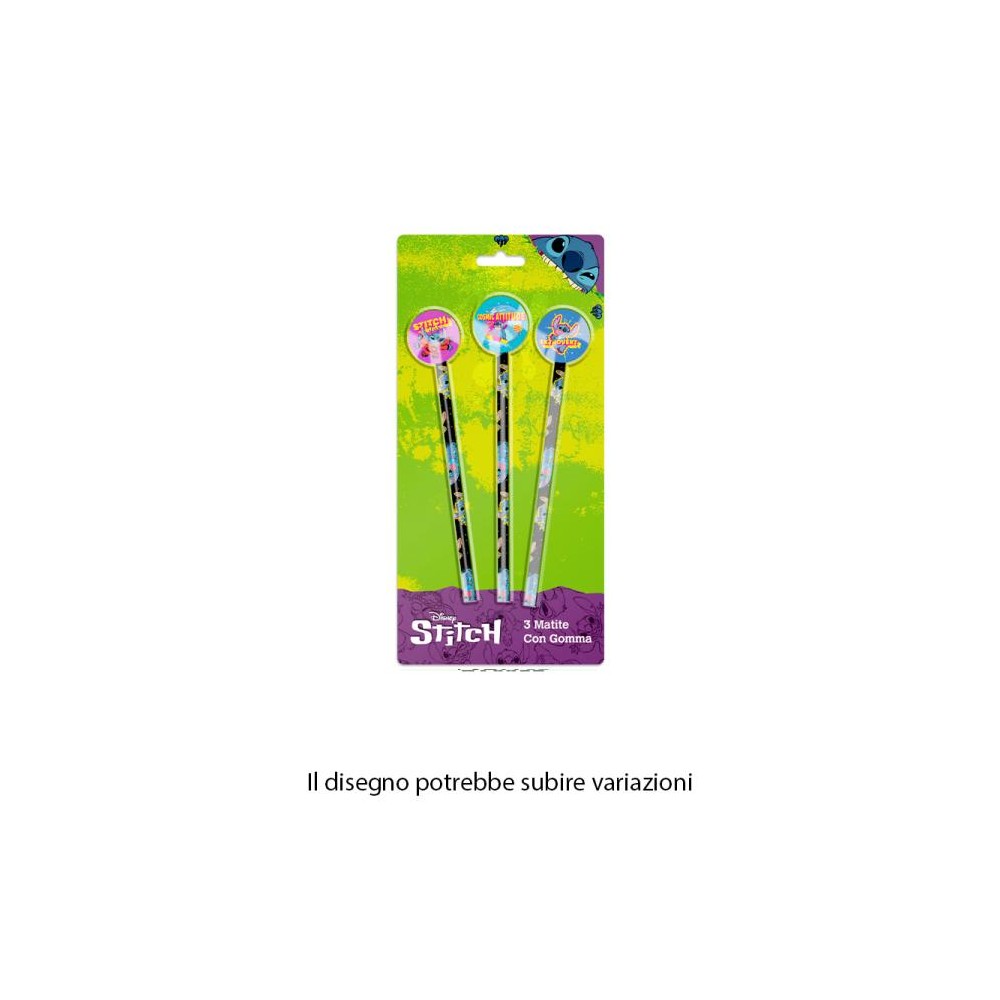 Matita Stitch con gomma LST0957 1 pz