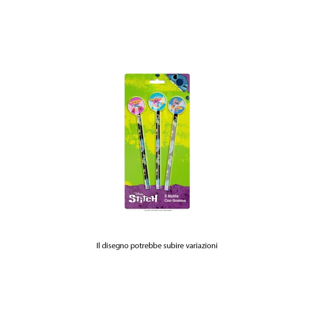 Matita Stitch con gomma LST0957 1 pz