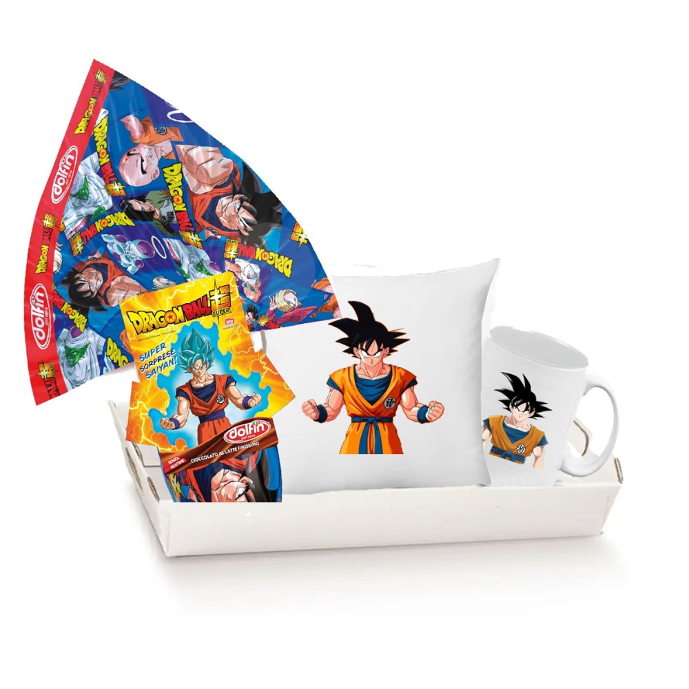 Set Uovo di Pasqua Dragonball con cuscino e tazza fai da te