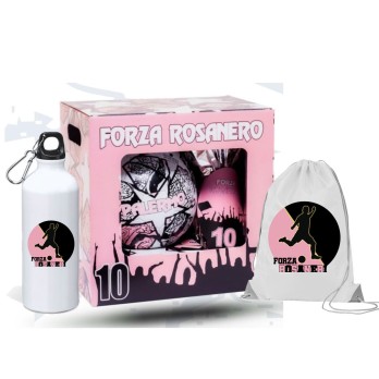 Uovo di Pasqua 150 g Palermo Rosa nero Con Pallone n.5 + sacca e borraccia
