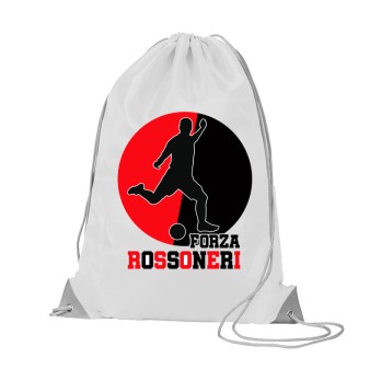 Uovo di Pasqua 150 g Milan rosso nero Con Pallone n.5 + sacca e borraccia