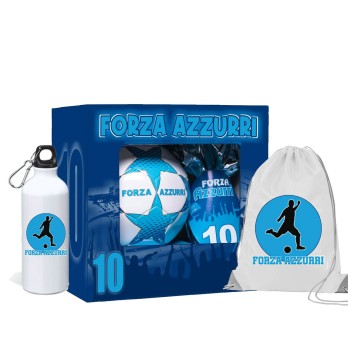 Uovo di Pasqua 150 g Napoli forza azzurri Con Pallone n.5 + sacca e borraccia