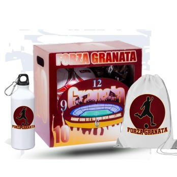 Uovo di Pasqua 150 g Salernitana granata Con Pallone n.5 + sacca e borraccia